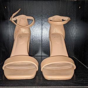 A New Day. Beige Block Heels